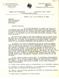 [Carta] 1949 feb. 23, México D.F [a] Gabriela Mistral, Veracruz