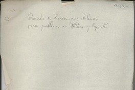 Recado a las mujeres chilenas para publicar en Política y Espíritu