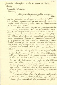 [Carta] 1950 ene. 23, Jalapa- Enríquez, [México] [a] Gabriela Mistral, Veracruz, [México]
