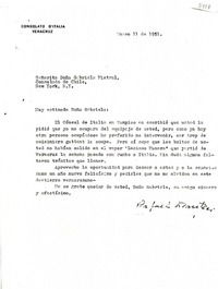 [Carta] 1951 ene. 11, Veracruz, [México] [a] Gabriela Mistral, Consulado de Chile, New York, N.Y., [EE.UU.]