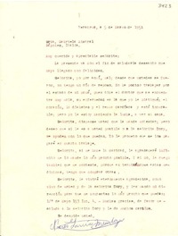 [Carta] 1951 mar. 5, Veracruz, [México] [a] Gabriela Mistral, Nápoles, Italia