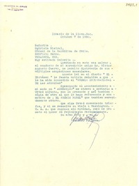 [Carta] 1950 oct. 7, Veracruz [a] Gabriela Mistral, Veracruz