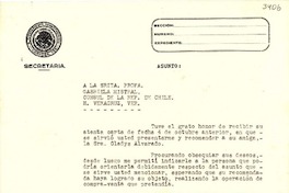 [Carta] 1950 nov. 7, Córdova, Veracruz [a] Gabriela Mistral, Veracruz