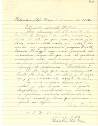 [Carta] 1952 ene. 7, Chihuahua, [México] [a] [Gabriela] Mistral