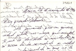 [Carta] 1950 nov. 24, México D. F. [a] Gabriela Mistral
