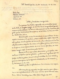 [Carta] 1950 nov. 28, [México], D. F. [a] Gabriela Mistral, Veracruz