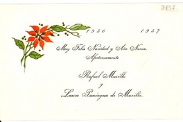 [Tarjeta] 1956 dic., México, D.F. [a] Gabriela Mistral, México, D.F.