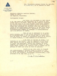 [Carta] 1948 feb. 24, Río de Janeiro, Brasil [a] Gabriela Mistral, Los Angeles, California, [EE.UU.]