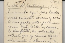 [Discurso] Pueblo de Santiago