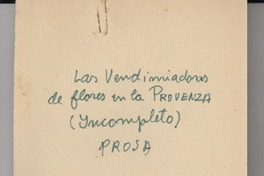 La vendimiadoras de flores en la Provenza