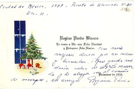 [Tarjeta] 1956 dic., Ciudad de México [a] Gabriela Mistral