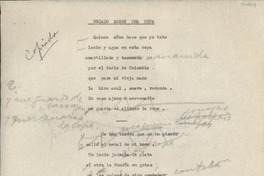 Recado sobre una copa