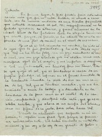 [Carta] 1938 jul. 16, Lima, [Perú] [a] Gabriela Mistral