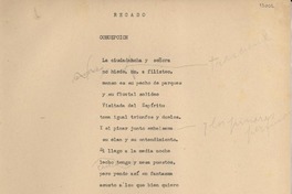 Recado : Concepción