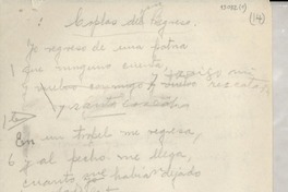 Coplas de un regreso