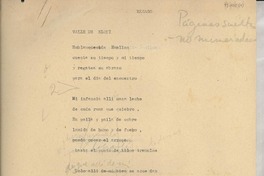 Recado : Valle de Elqui