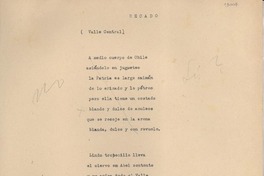 Recado : Valle Central