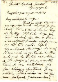 [Carta] 1938 ago. 27, Trujillo, [Perú] [a] Gabriela Mistral, Guayaquil