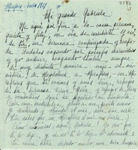 [Carta] 1939 ene., Miraflores, [Perú] [a] Gabriela Mistral