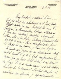 [Carta] 1944 mayo. 3, Miraflores, Lima [a] Gabriela Mistral