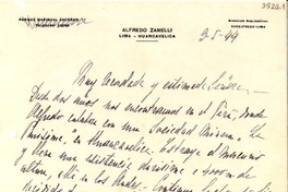 [Carta] 1944 mayo. 3, Miraflores, Lima [a] Gabriela Mistral