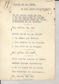 Ronda de la ceiba : a los niños ecuatorianos