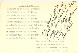 [Carta] 1954 sept. 14, Lima, Perú [a] Gabriela Mistral