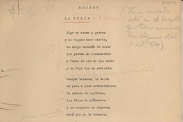 Recado : La Selva Austral