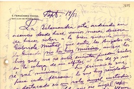 [Carta] 1933 sept. 19, [San Juan, Puerto Rico] [a] [Gabriela Mistral]
