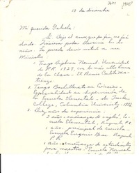 [Carta] 1945 dic. 10, [Puerto Rico] [a] Gabriela Mistral