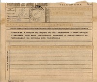 [Telegrama] 1945 oct. 11, San Juan, Puerto Rico [a] Gabriela Mistral
