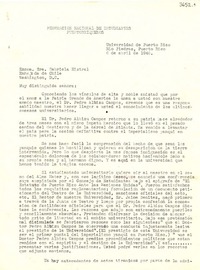[Carta] 1948 mayo 6, Río de Piedras, Puerto Rico [a] Gabriela Mistral, Washington D.C., [EE.UU.]