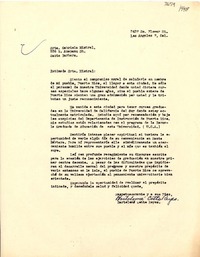 [Carta] [1948?], Los Angeles, California, [EE.UU.] [a] Gabriela Mistral, Santa Barbara