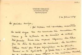[Carta] 1934 feb. 7, N. York [a] [Gabriela Mistral]