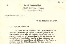 [Carta] 1939 feb. 20, N. York, [EE.UU.] [a] Gabriela Mistral, Niza, Francia