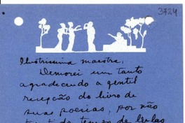 [Tarjeta] [1944?], [Brasil] [a] Gabriela Mistral