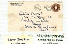 [Carta] 1944 jun. 18, Boston, Massachusetts [a] Gabriela Mistral, Petrópolis, Brasil