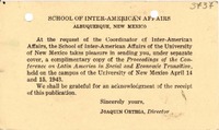 [Tarjeta] 1944 abr. 29, Alburquerque, Nuevo México [a] Gabriela Mistral, Petrópolis, Brasil
