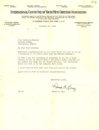 [Carta] 1945 nov. 16, N. York [a] Gabriela Mistral, Petrópolis, Brasil