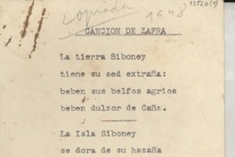 Canción de zafra