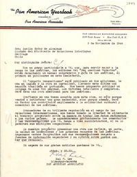 [Carta] 1944 nov. 3, N. York [a] Lucila Godoy Alcayaga, Santiago de Chile