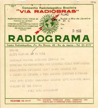[Telegrama] 1945 nov. 15, N. York [a] Gabriela Mistral, Río
