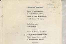 Canción del sueño brusco