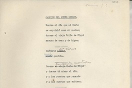 Canción del sueño brusco