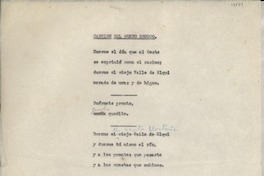 Canción del sueño brusco