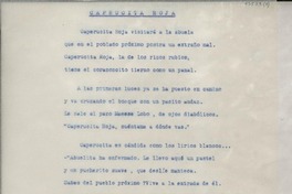 Caprucita [i.e. caperucita] roja