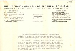 [Carta] 1946 mar. 9, Syracuse, New York, EE.UU. [a] Gabriela Mistral