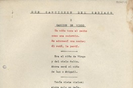 Dos canciones del zodíaco