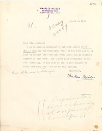 [Carta] 1946 abr. 2, Nueva York [a] Gabriela Mistral