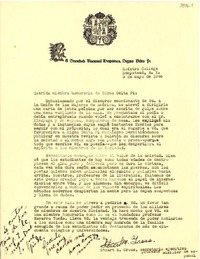 [Carta] 1946 mayo 3, New York [a] Gabriela Mistral